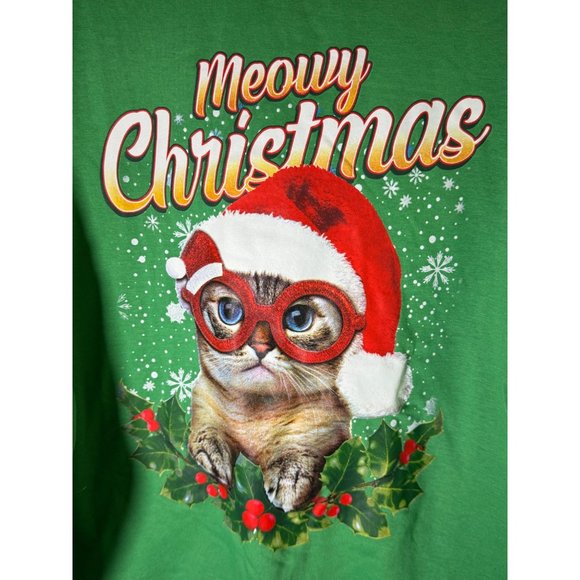 Meowy Men's Christmas Graphic Pullover Sweatshirt, Makes Noise! Size XXL, NWT - Picture 1 of 5